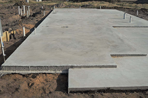 Concrete walkway installation